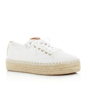 Tretorn White Tan Espadrille Shoes
